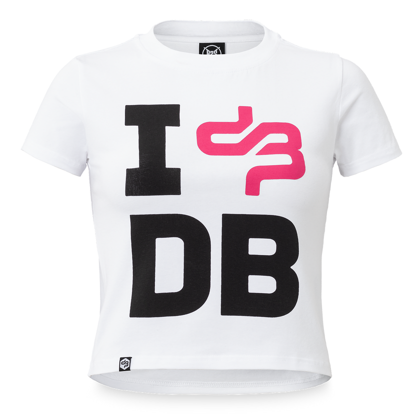 Decibel white Baby tee