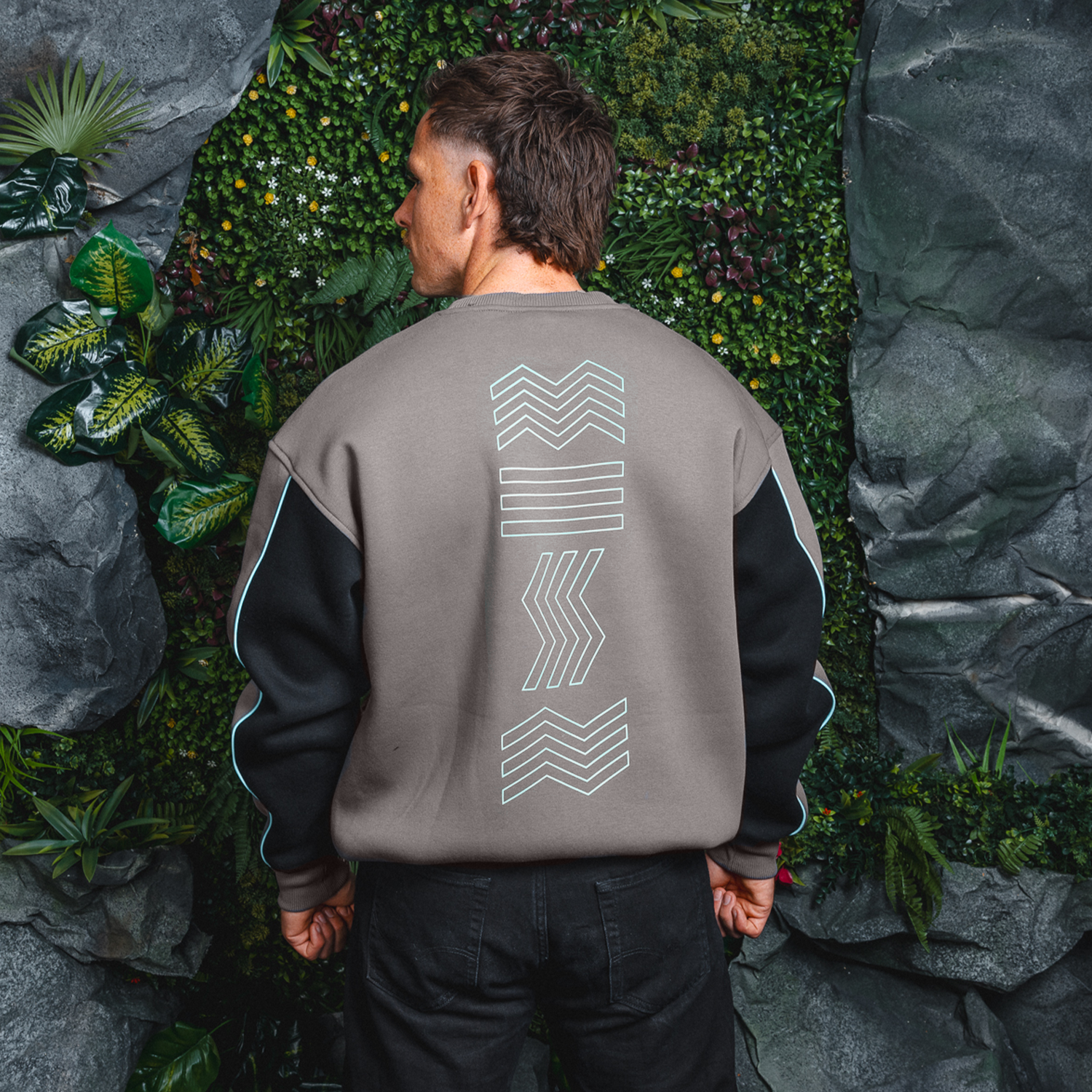 Decibel Mole Grey oversized Crewneck image