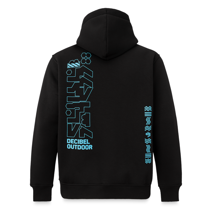 Decibel 2 Backprints boxy Hoodie