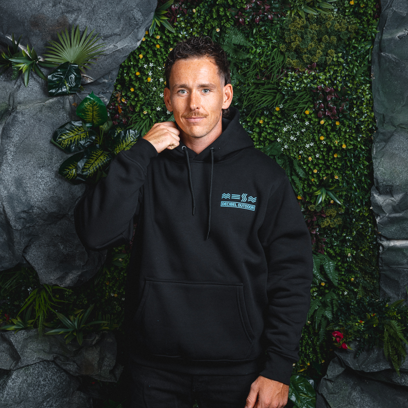 Decibel 2 Backprints boxy Hoodie