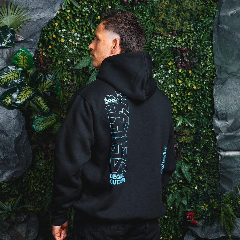 Decibel 2 Backprints boxy Hoodie