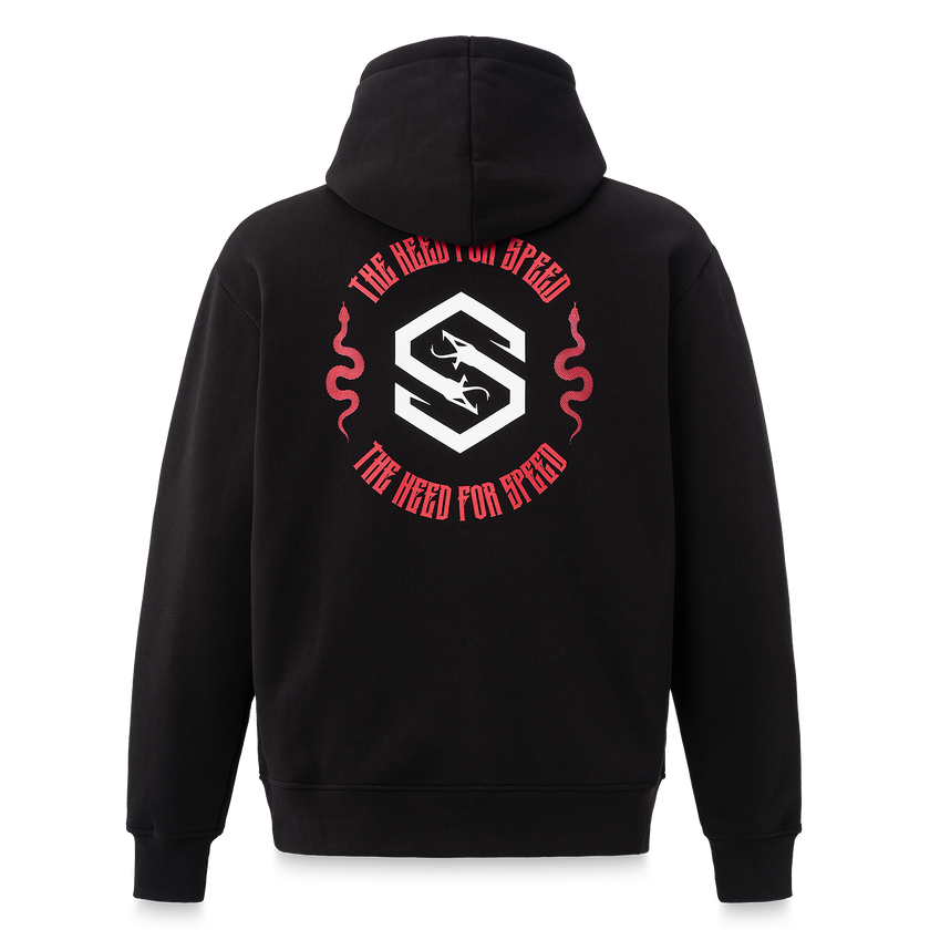 Snakepit Boxy fit Red logo Hoodie