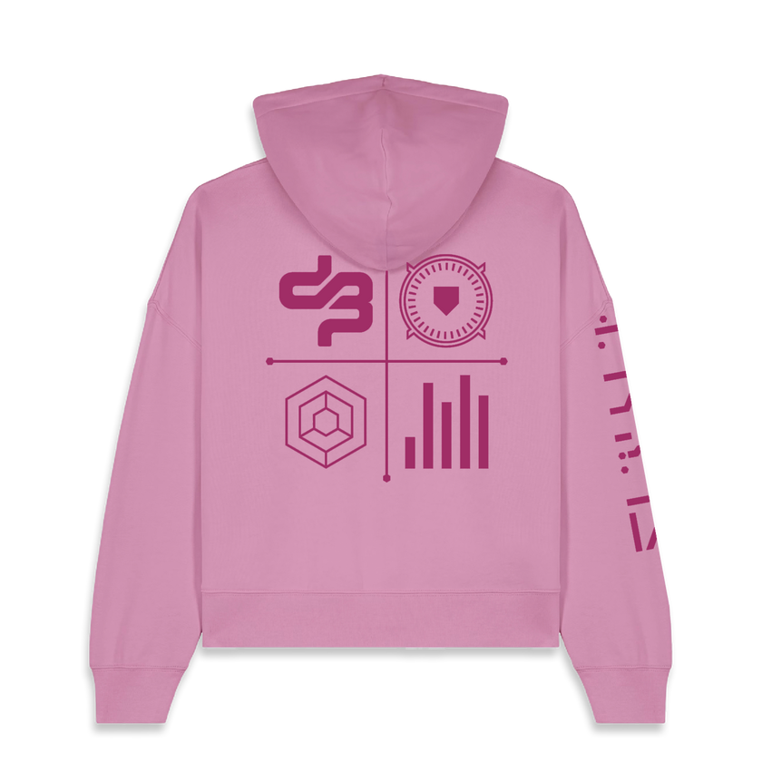 Decibel Boyfriend Hoodie Pink