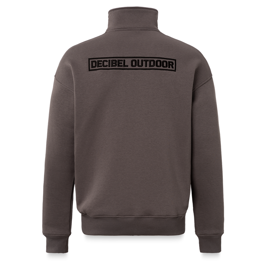 Decibel Half Zip Sweater Mole Grey