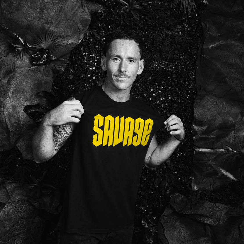 Decibel Savage Washed Black Muscle Tee