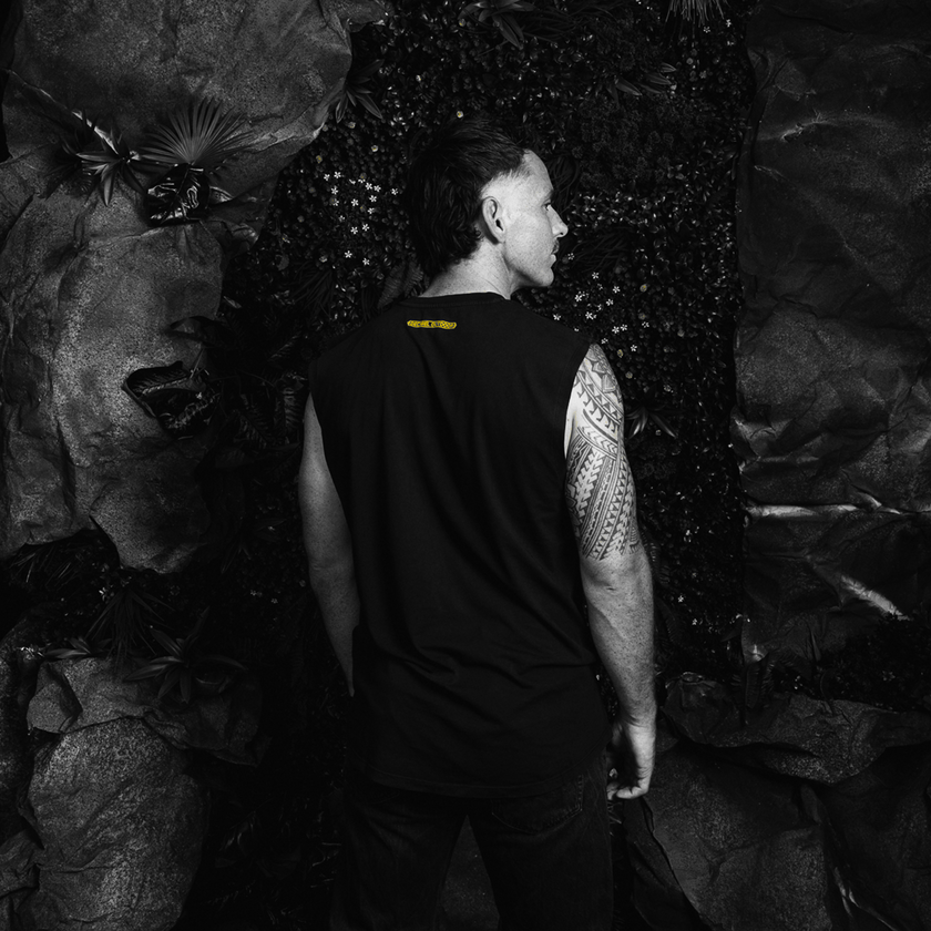 Decibel Savage Washed Black Muscle Tee