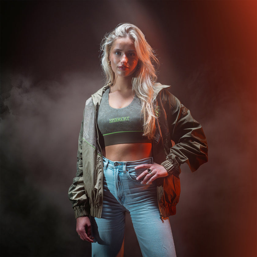 Snakepit Olive Sport top