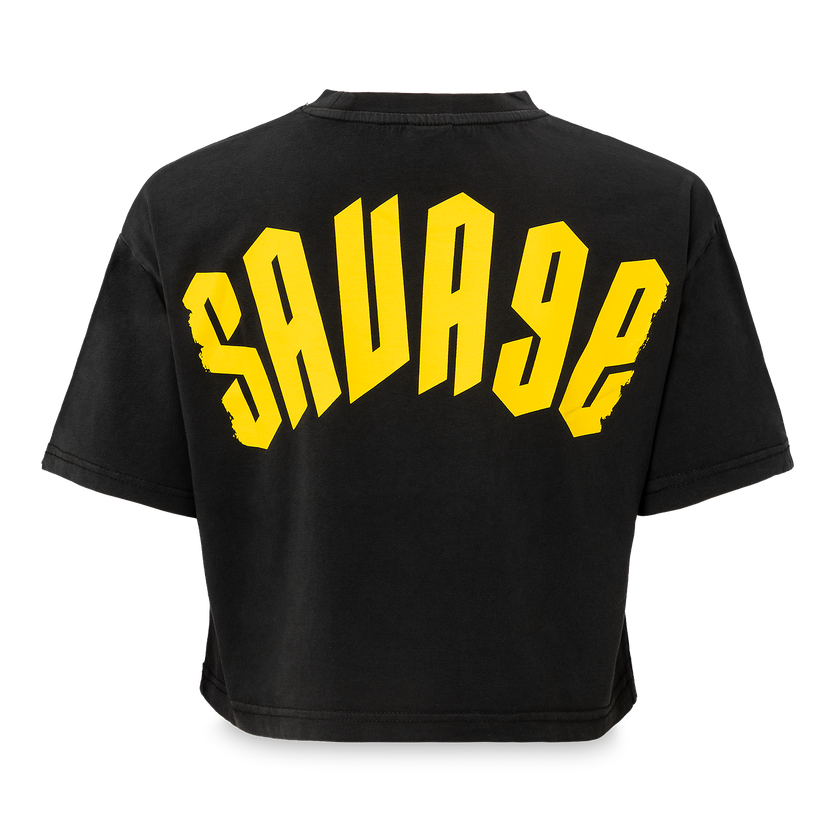 Decibel Short Tee Savage Washed Black
