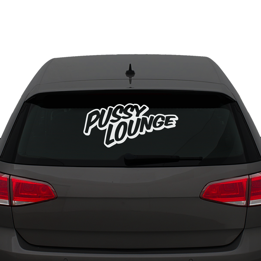 Pussy Lounge car sticker