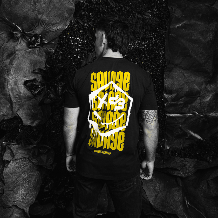 Decibel Savage Washed Black T-shirt