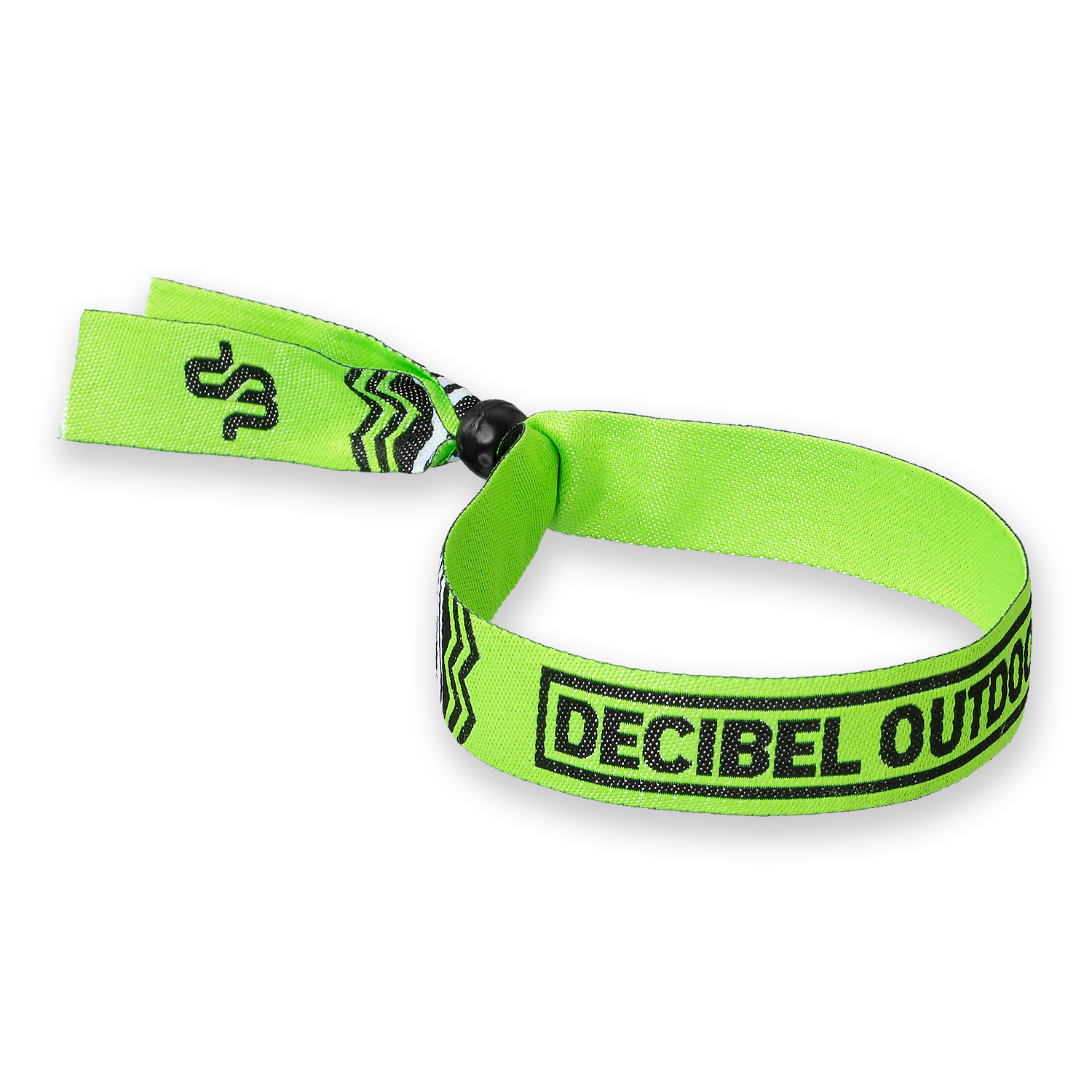 Decibel Neon Green Woven Bracelet image
