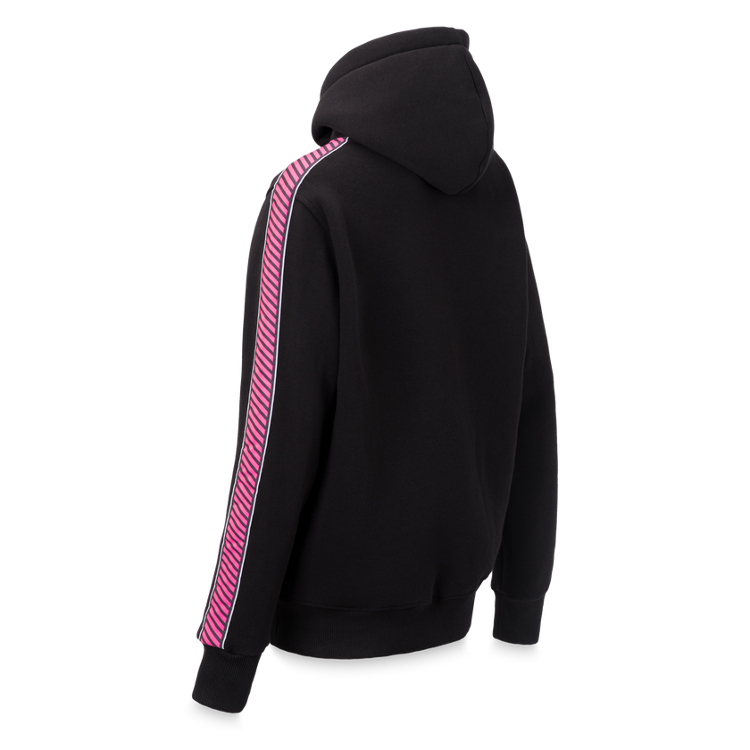 Decibel Pink tape hoodie