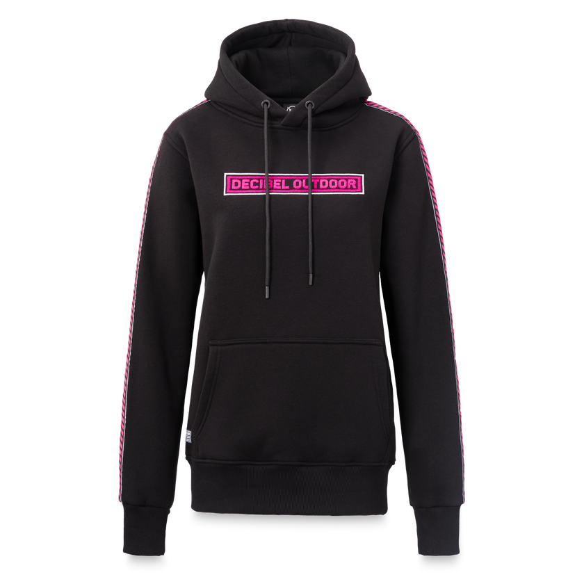 Decibel Pink tape hoodie